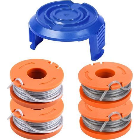 Kompatible Trimmerfadenspule für Mac Allister MGTP18Li – 1,65 mm – WX150 – Ersatzspule für Macallister Freischneider (4 Spulen + 1 Abdeckung) – Karteo (1/5)