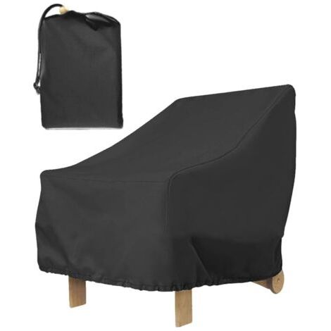 QORVA-Housse de protection pour mobilier de jardin (80 x 85 x 91 cm), imperméable, résistante au vent et aux UV, avec sac de rangement. (1/5)