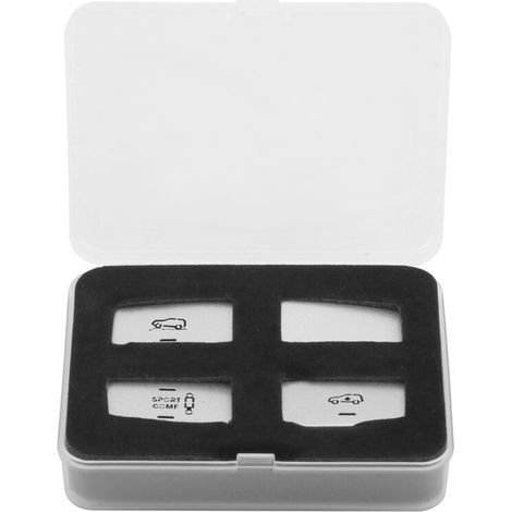 Adesivi decorativi in lega di alluminio per la manopola di regolazione, 4 pezzi, adatti per Mercedes Benz ML/GL/GLE/GLSA (1/5)