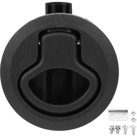 Panneau rond de verrouillage à came professionnel 2-en-1 pour boîte à outils, tiroir de camion, caravane et remorque (1/5)