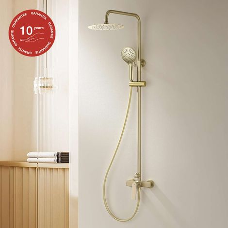 Colonne de douche mécanique avec barre extensible SKY BATH or brossé PVD série GLORY (1/5)