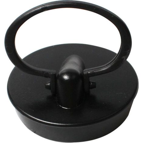 Universalstopfen, 2er-Set, Abflussstopfen für Badewanne, Küche, Badezimmer, Schwarz, Gummi