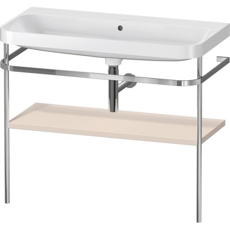 Duravit Happy D.2 Plus c-shaped Set avec console métallique,