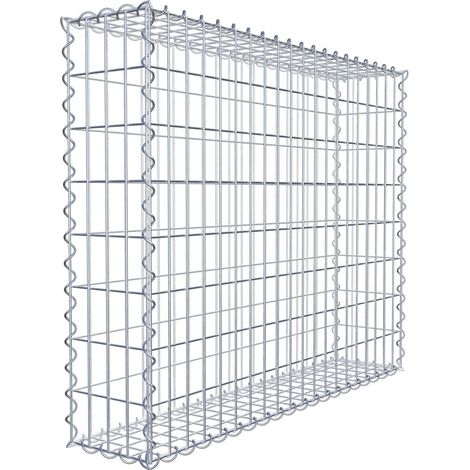 Gabiondeco - Gabion 100 cm x 80 cm x 20 cm (L x H x P). mailles 5 x 10 cm. Spirale - Made in Germany (1/5)