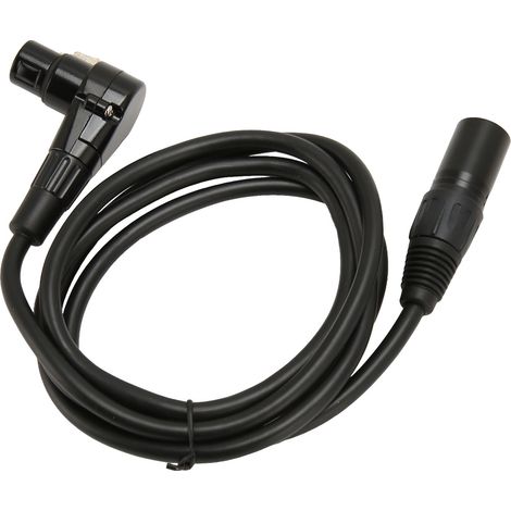 Câble microphone XLR mâle vers femelle coudé à 90°, 3 broches, conducteur OFC plaqué argent, câble XLR symétrique, 1,5 m (4,9 pi). (1/5)