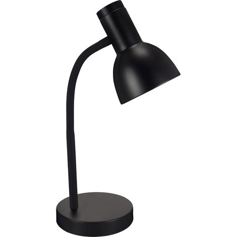 Lampe de bureau classique noire à bras flexible 1xE27 40W SANTIAGO Struhm (1/3)