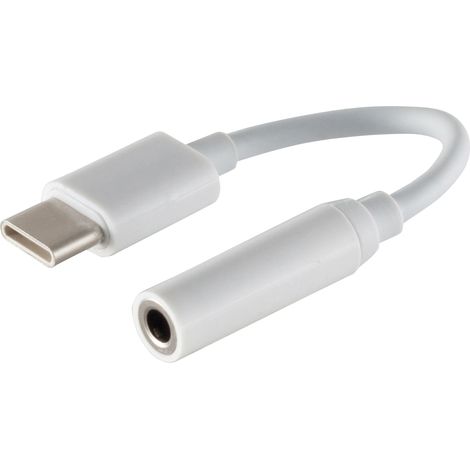 S-IMPULS USB-C Audio Adapter 3,5mm Buchse analog weiß