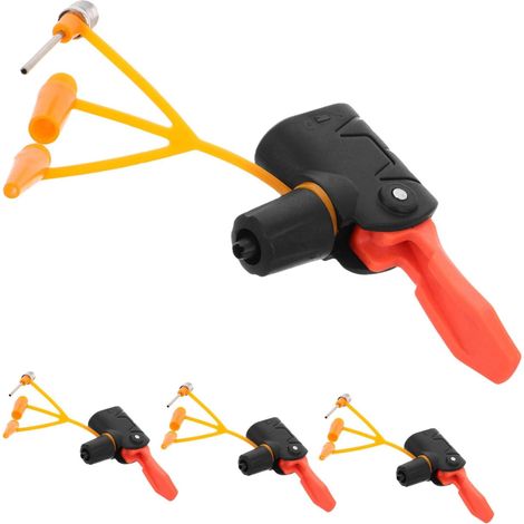 12 pezzi punte gonfiatrici universali per pneumatici per bicicletta punte spesse e resistenti adattabilità per tipi di pneumatici accessorio e portatile per ciclismo e attività all'aperto (1/5)