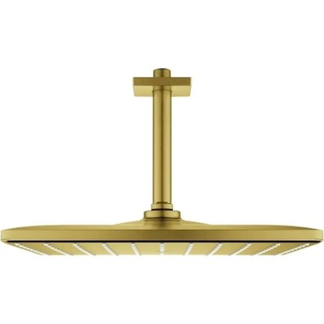 Grohe Rainshower Mono 310 Cube Ducha de techo con brazo 142 mm, 1 chorro Gold, 26566GN0