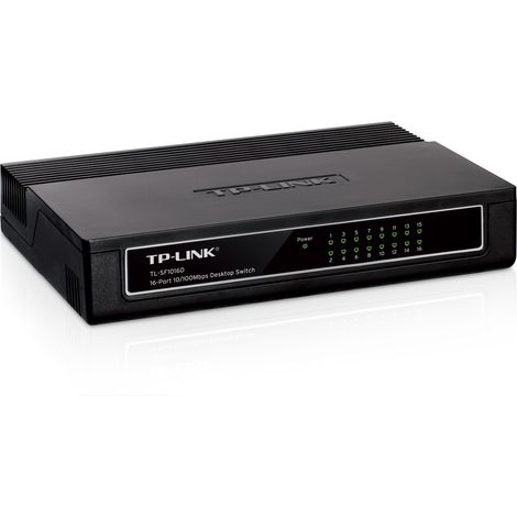 TP-Link TL-SF1016D Unmanaged Fast Ethernet (10/100) Weiß