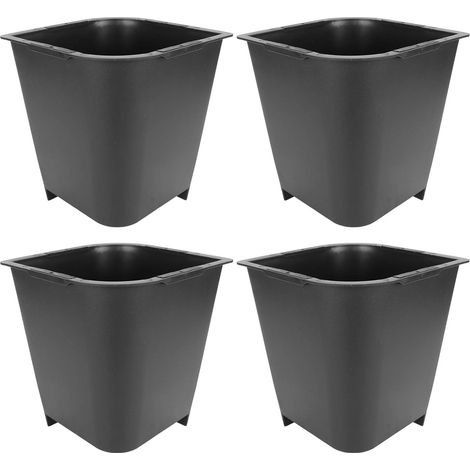 4 pièces 8 pouces trapèze noir robuste lit chaise Risers pieds jambe ascenseur meubles rehausseurs supplémentaires support (1/5)