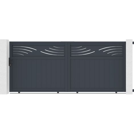 Puerta corredera de aluminio 3,7m HALTI 370C160 cm (1/4)