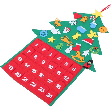 Sapin de Noël Feutrine Soi-même Décoration de Noël à Suspendre Matériel pour Sapin Feutrine (1/5)