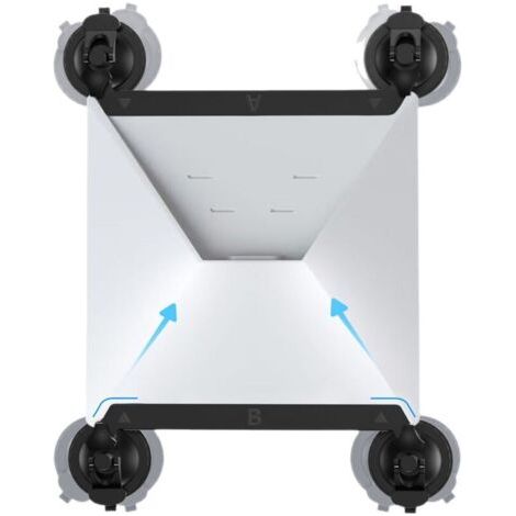 FENOPLASTICASupport à ventouse pour mini-toit ouvrant Starlink, kit d'installation pour vitres et toits ouvrants de voiture, assure un signal satellite stable pendant la conduite, conception à ventous (1/4)