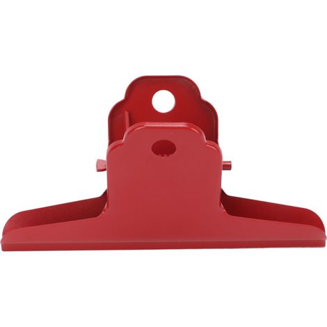 Beyamis Pince à reliure métal rouge – prise ferme, grande taille, dossiers bureau, maison/école (1/5)