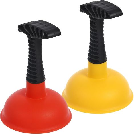 2 Pièces Ventouse Déboucheuse pour Salle de Bain en TPR Poignée Ergonomique, Outil Puissant pour Déboucher Toilettes et Évier, Usage Maison et Bureau (1/5)