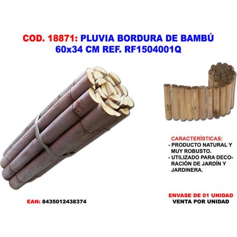 Rotolo di bordo in bambù Pluvia 60 cm x 34 cm di altezza RF1504001Q
