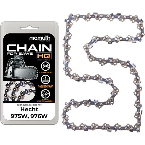 Chaîne de scie 20cm 1.1mm 3/8" 33TG pour Hecht 975W, 976W (1/4)
