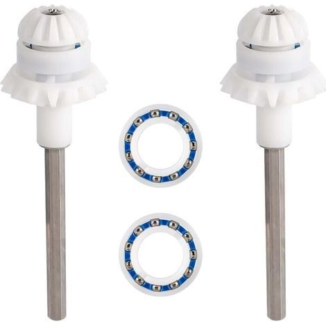 2 Pièces Nettoyeur Piscine pour MX8 MX8EL MX6 MX6EL Elite, Accessoires Mise Point l'arbre d'Entraînement Nettoyeur Piscine Rechange Nettoyeur Piscine pour Zodiac, avec Roulement Roue Moteur (1/4)