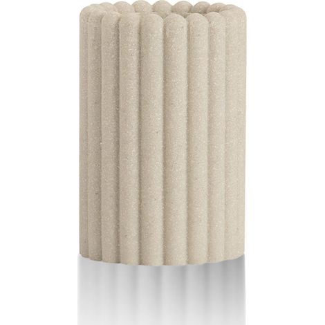 Pot brosse à dents résine beige LUGANO (1/3)