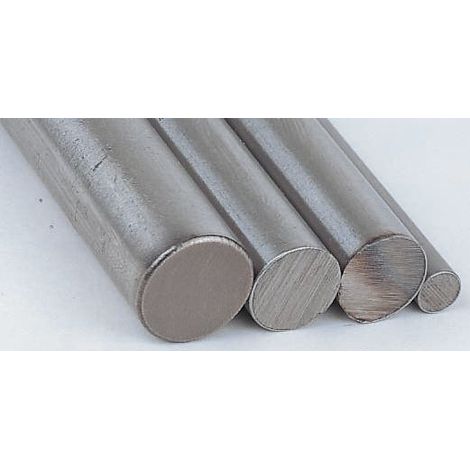 Tige Acier Argenté, diam. 8mm, L 1m ( Prix pour Lot de 3 )
