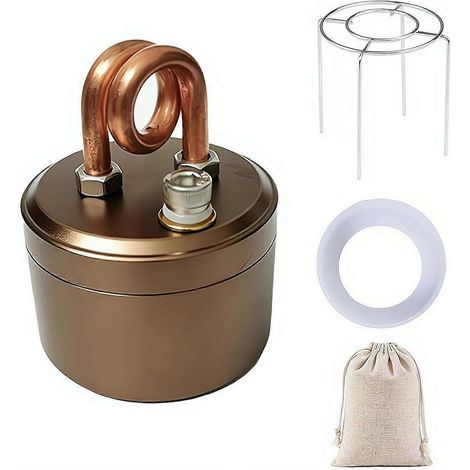Réchaud à alcool portable Solo Stove, brûleur à alcool mini tube cuivre, flamme auto-pressurisée, ustensile de camping randonnée, set à café 1 pièce (1/5)
