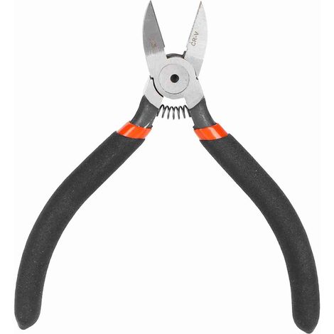 Mini pince coupante diagonale à poignée ressort pour électricien, 12,7 cm (5 pouces)