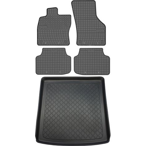 Skoda Octavia IV Kombi desde junio de 2020. Juego de alfombrillas de goma para coche y maletero.