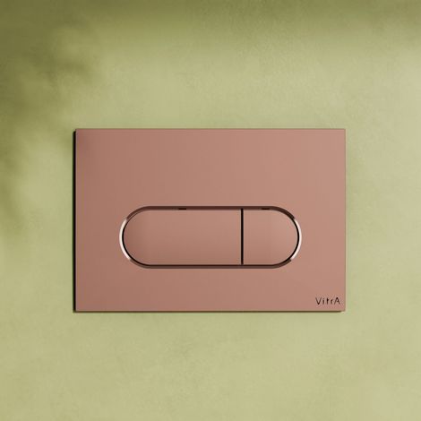 Vitra Loop Round Dual Flush Plate - Soft Copper (1/5)