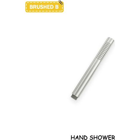 (Douche brossée B) Accessoires de salle de bain en laiton doré brossé, pommeau de douche rond ou carré haute pression à économie d'eau pour baignoire et baignoire. (1/5)