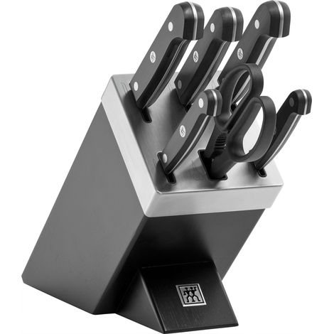 Zwilling Gourmet Messerblock 7-tlg. selbstschärfend, schwarz