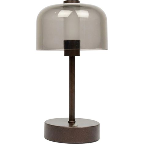 Lampe à Poser Tactile Rechargeable "LED" 24cm Marron (1/5)