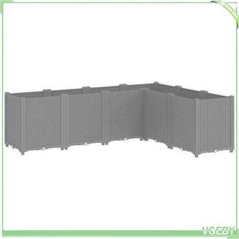 Jardinière - FAFEICY - 367863 - 160x120x53 cm - 6 bacs modulaires - Polypropylène anti-choc (1/5)