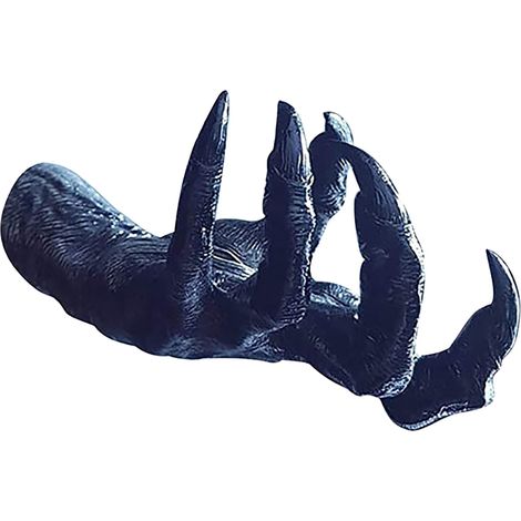 Statue Murale En Résine - Main De Sorcière - Décoration Murale Régressive Pour Intérieur Et Extérieur - 18 X 10 Cm - 1 Pièce (1/5)