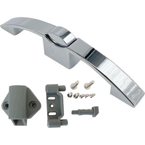 Loquet D'armoire - Alliage De Zinc Et ABS - Espacement Des Trous 160 Mm - Pour Camping-car Bateau Yacht - 2 Ensembles (1/5)