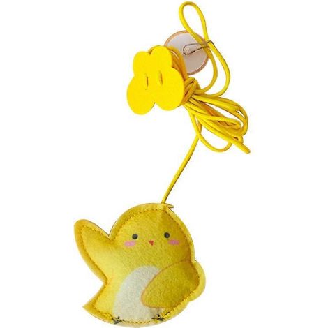 Jouet rétractable mignon pour chat, idéal pour exciter et faire de l'exercice avec un pompon - 4 (1/5)
