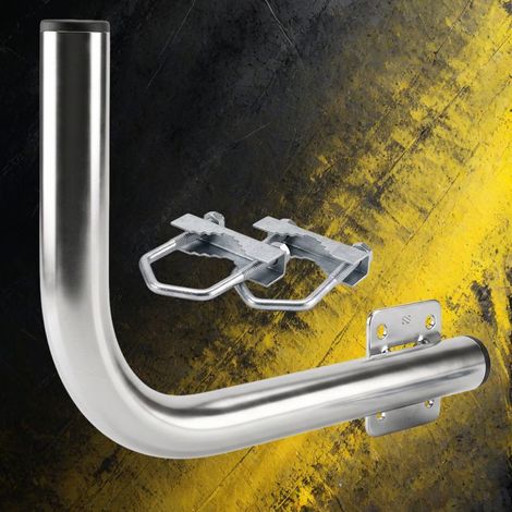 Support d'antenne balcon - EXTRALINK - B-300 - Gauche - Étriers M8 - Acier galvanisé (1/5)