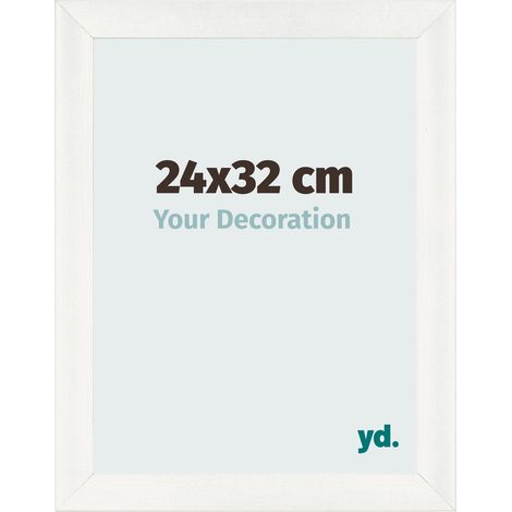 yd. - Cadre photo 24x32 - Blanc Patine - MDF - Pisa (1/5)