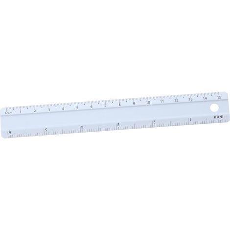 Règle droite en alliage d'aluminium de 15 cm, outil mesure précis (1/5)
