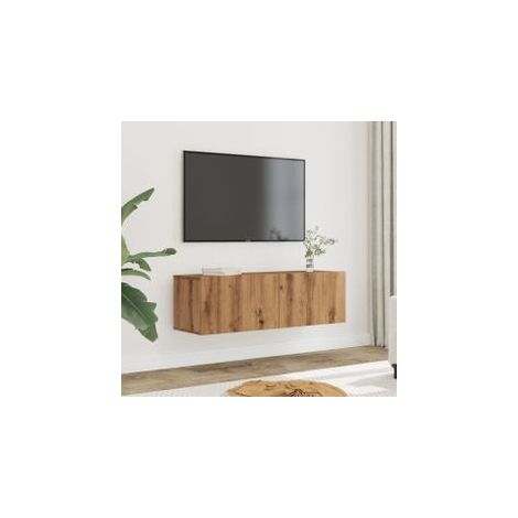 Meubles TV muraux 2 pcs chêne artisanal 100x30x30 (1/5)