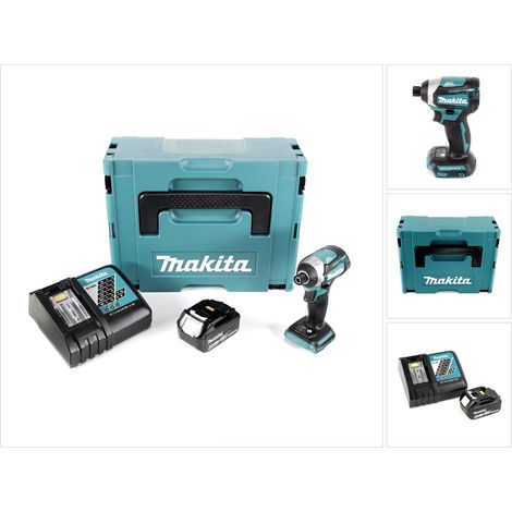 Makita DTD 154 RM1J Akku Schlagschrauber 18V 1/4" 175Nm Brushless + 1x Akku 4,0Ah + Ladegerät + Makpac (1/5)