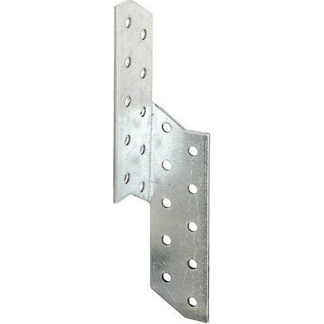 Alberts 837426 Equerre renvoyee  utilisable a droite  galvanisee Sendzimir  32 x 32 x 170 mm  kit de 100