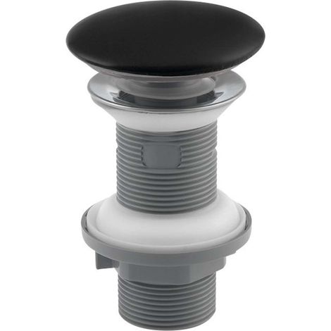 Sapho Infinity - Piletta di scarico Click-Clack per lavabo, nero opaco 38TP0163I (1/3)