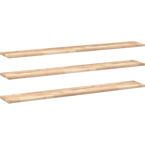 Maison Exclusive - Schweberegale 3 Stk. 160x20x2 cm Massivholz Ak