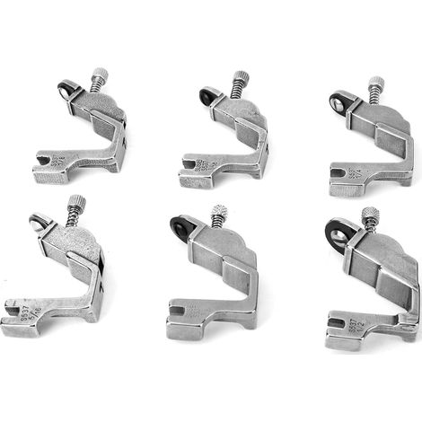 Pied de biche élastique S537 Acier inoxydable 6 pièces pour machine à coudre (1/4)
