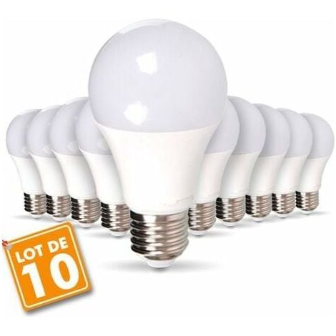 Ampoule LED E27 Lot de 10 Ampoules LED E27 11W Eq 75W Blanc naturel (1/5)