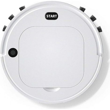 Aspiradora robot Crezuo con humidificador 3 en 1, robot de barrido móvil, batería integrada de 1200 mAh, diseño delgado de 2,7 pulgadas, limpieza silenciosa de 60 dB, adecuada para la limpieza de alfo