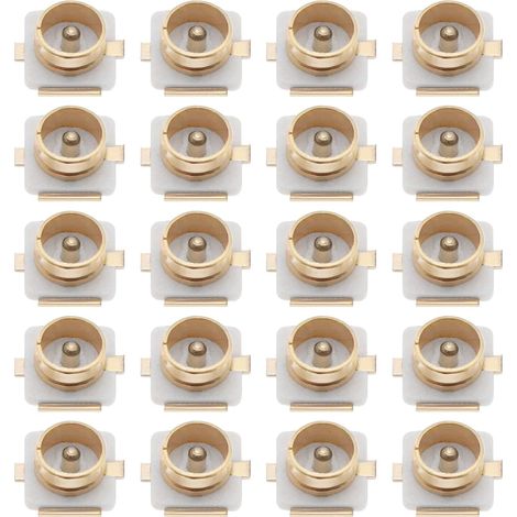 Pack of 80 IPX U.FL RF SMD SMT coaxial connectors for soldering, PCB mount socket jack, female connectors for wireless antenna, LAN equipment, coaxial cable (1/5)
