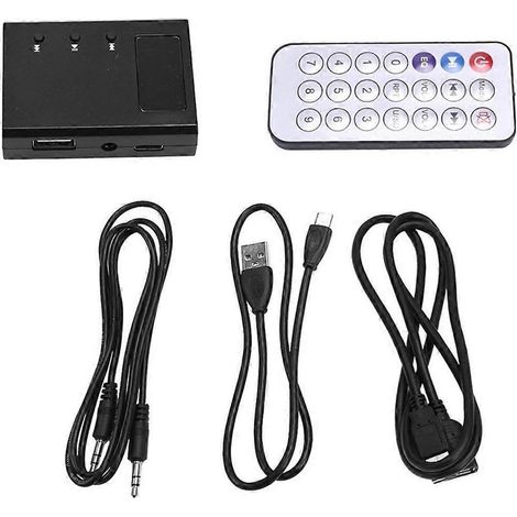 Lecteur CD portable avec décodeur auxiliaire pour voiture et adaptateur de conversion. (1/5)