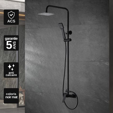 Colonne de Douche noir mat anti-calcaire - Design Moderne et Économie d'eau - Kit Complet ART IMEX (1/5)